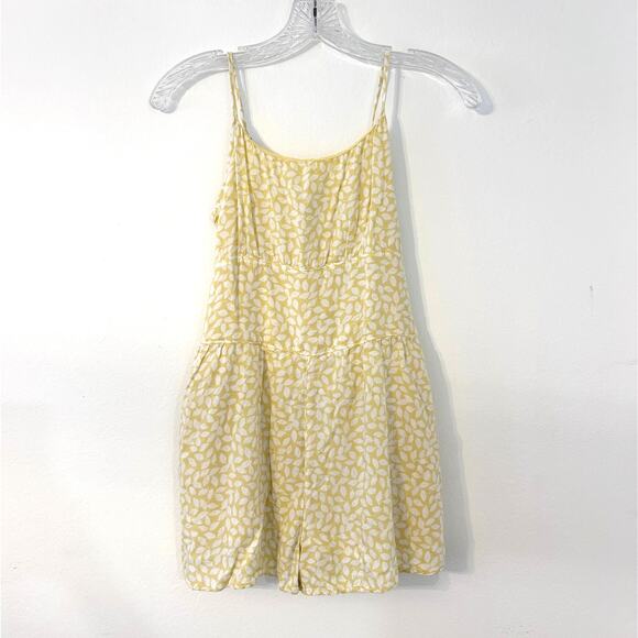 Abercrombie Girls Yellow Floral Romper Size 11/12 - Picture 1 of 6